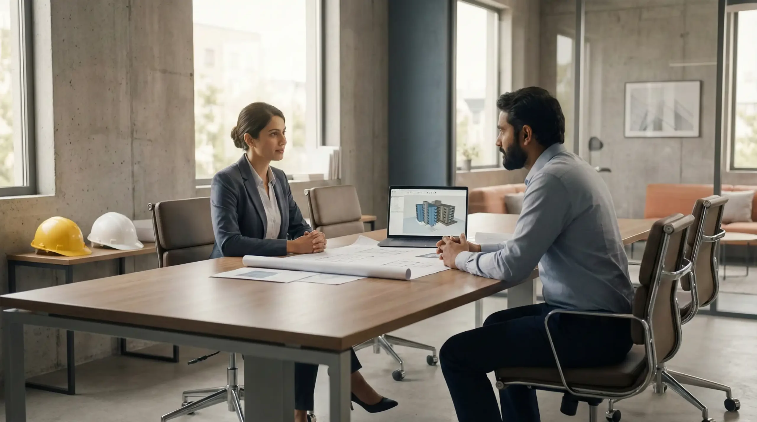 Initial discussion between GGS Builders and client to understand construction requirements